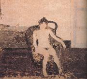 Edouard Vuillard In the armchair naked female USA oil painting artist
